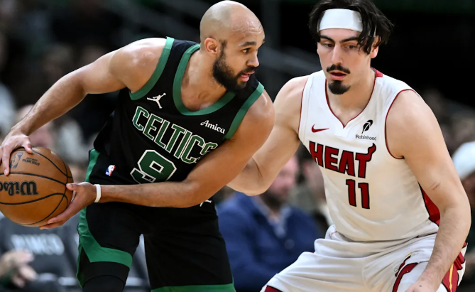Celtics Menang 98-96 atas Heat di Boston